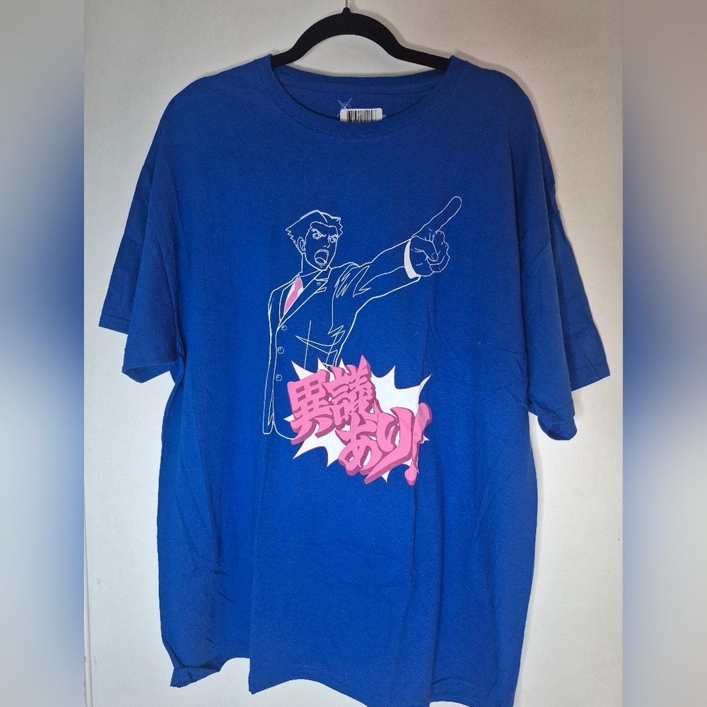 Crunchyroll Ace Attorney T-Shirt – XL – Retro Gaming Style
